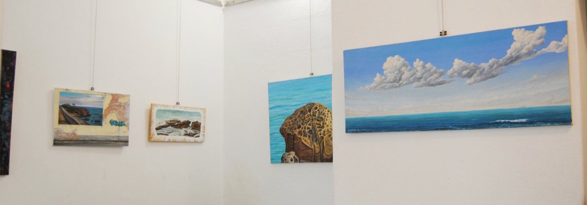 Alessandro Danzini Dove soffia il vento mostra Melograno Art Glalery Livorno (23) Opere orizzontali nella galleria Melograno