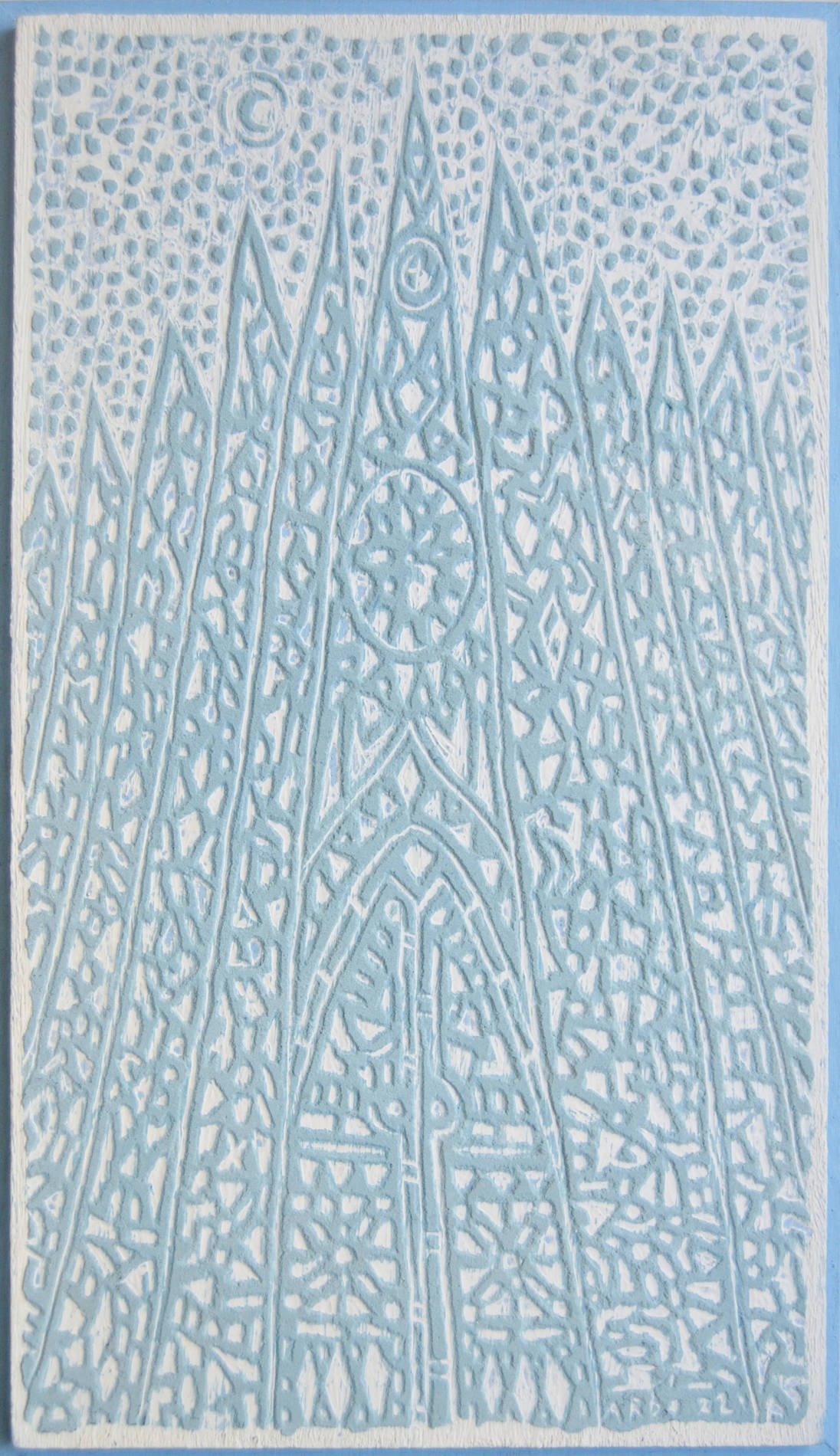 Cattedrali di luce di ARDO, incisione e stratificazione di colore su legno, opere raffinate di Alfonso di Berardo