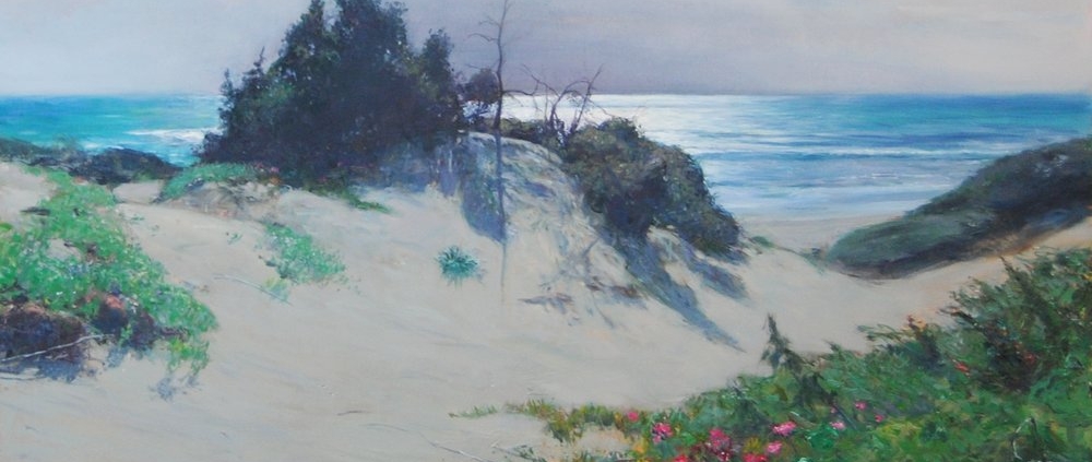 Copia di Riccardo Chirici Duna a Sabaudia Dipinto originale contemporaneo – pittura su tela
