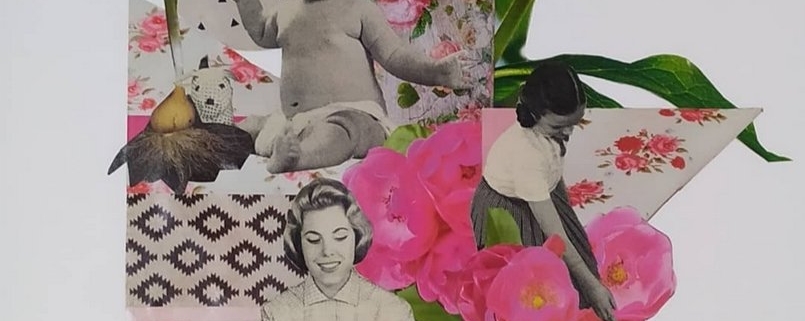 Elisa Biagiotti Growing Collage contemporaneo – opera artistica con materiali diversi