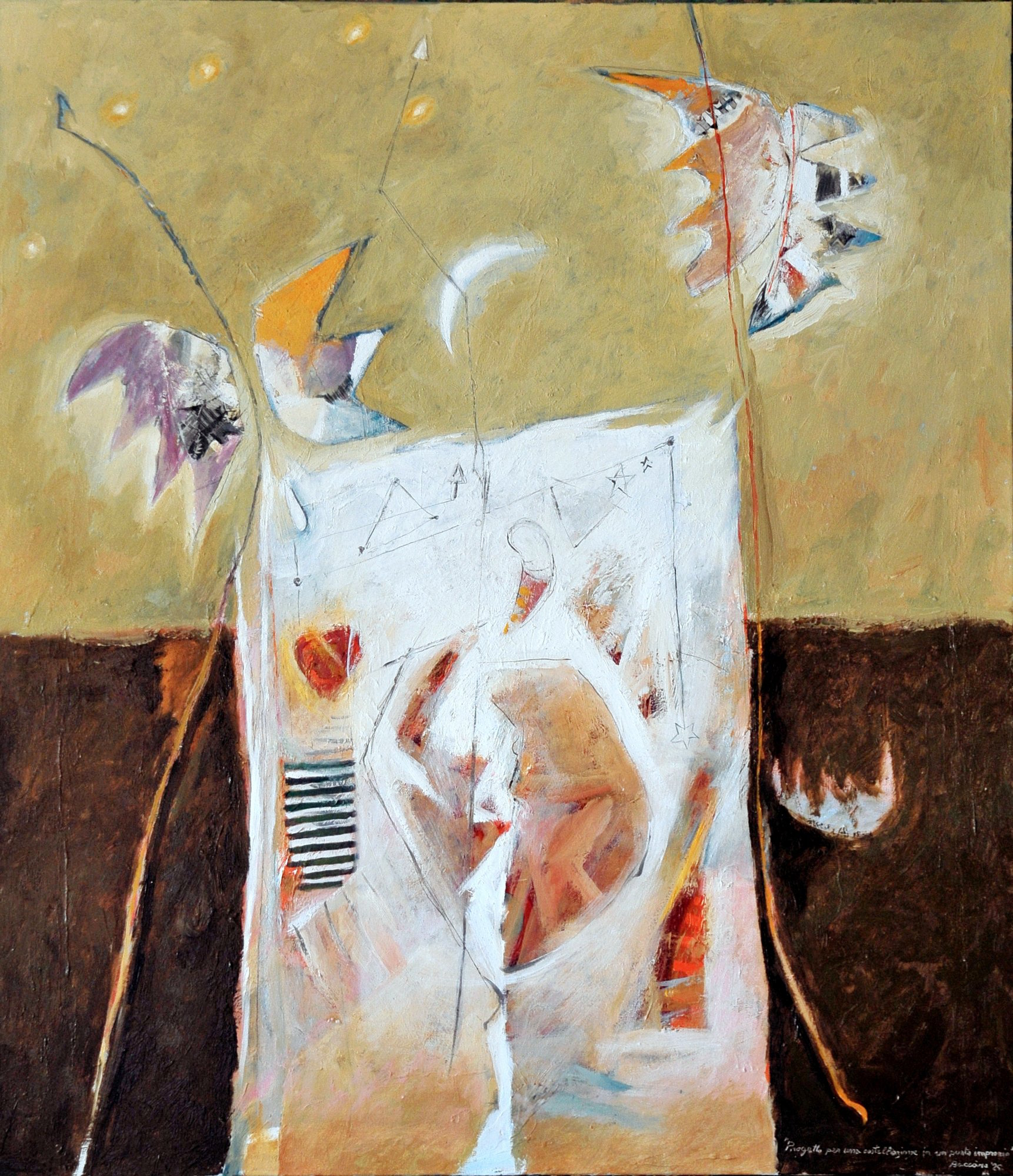 Dipinto Progetto per una costellazione in un punto improprio di Gianni Baccaro, 2025