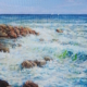 Mareggiata di Giuseppe Pierozzi, olio su tela 50x40 cm
