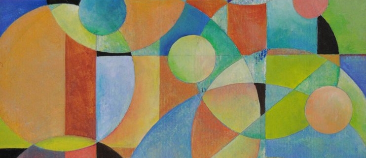 Mary Cappiello Altri mondi Opera astratta contemporanea – pittura o tecnica mista