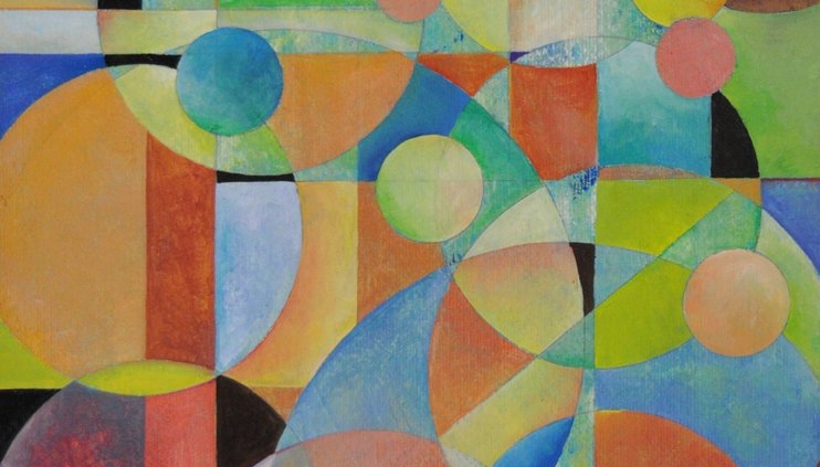 Mary Cappiello Altri mondi Opera astratta contemporanea – pittura o tecnica mista