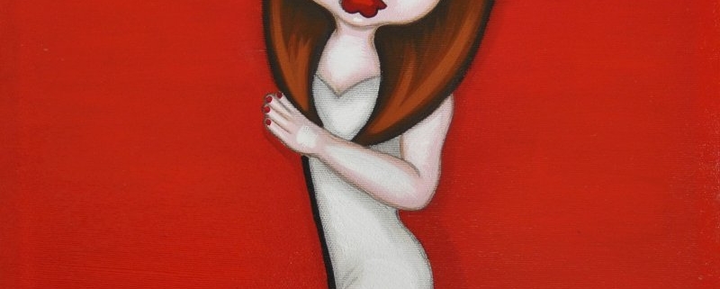 Opere di vari artisti per la scelta dei colori alla galleria melograno (5) Opera artistica con predominanza di rosso nella Galleria Melograno