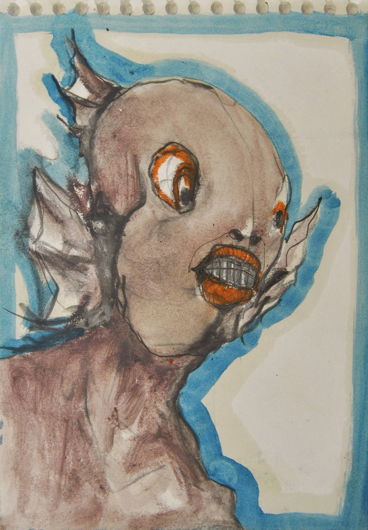 Ottavio Mangiarini, Carnet di viaggio n.14, tecnica mista su carta, 29x21 cm