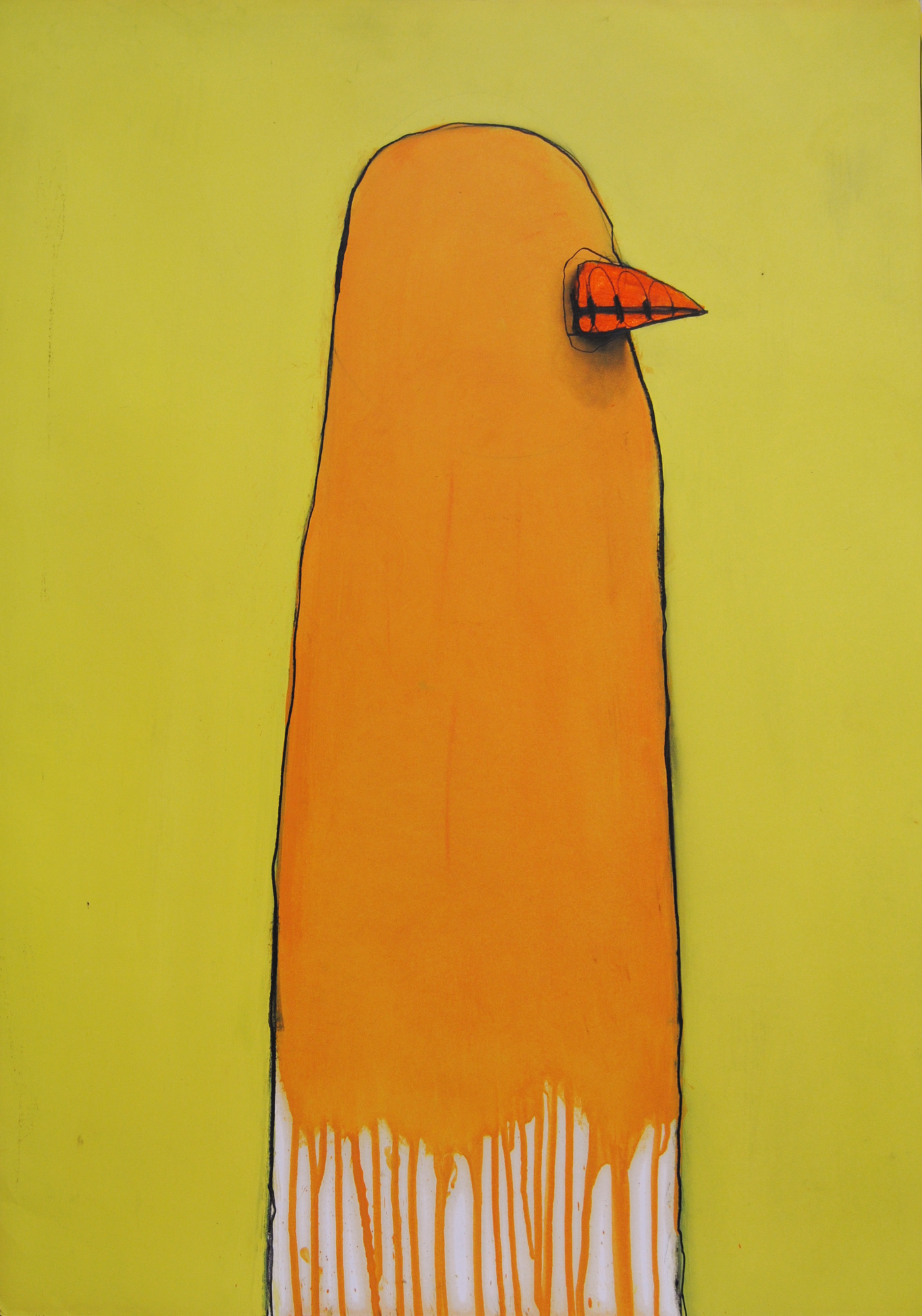 Ottavio Mangiarini, Diario ornitologico n.2 2019, tecnica mista su carta