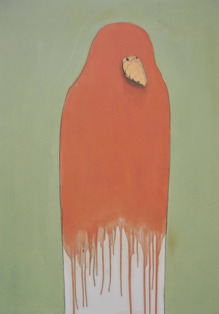 Ottavio Mangiarini, Diario ornitologico n.230 2020, tecnica mista su carta