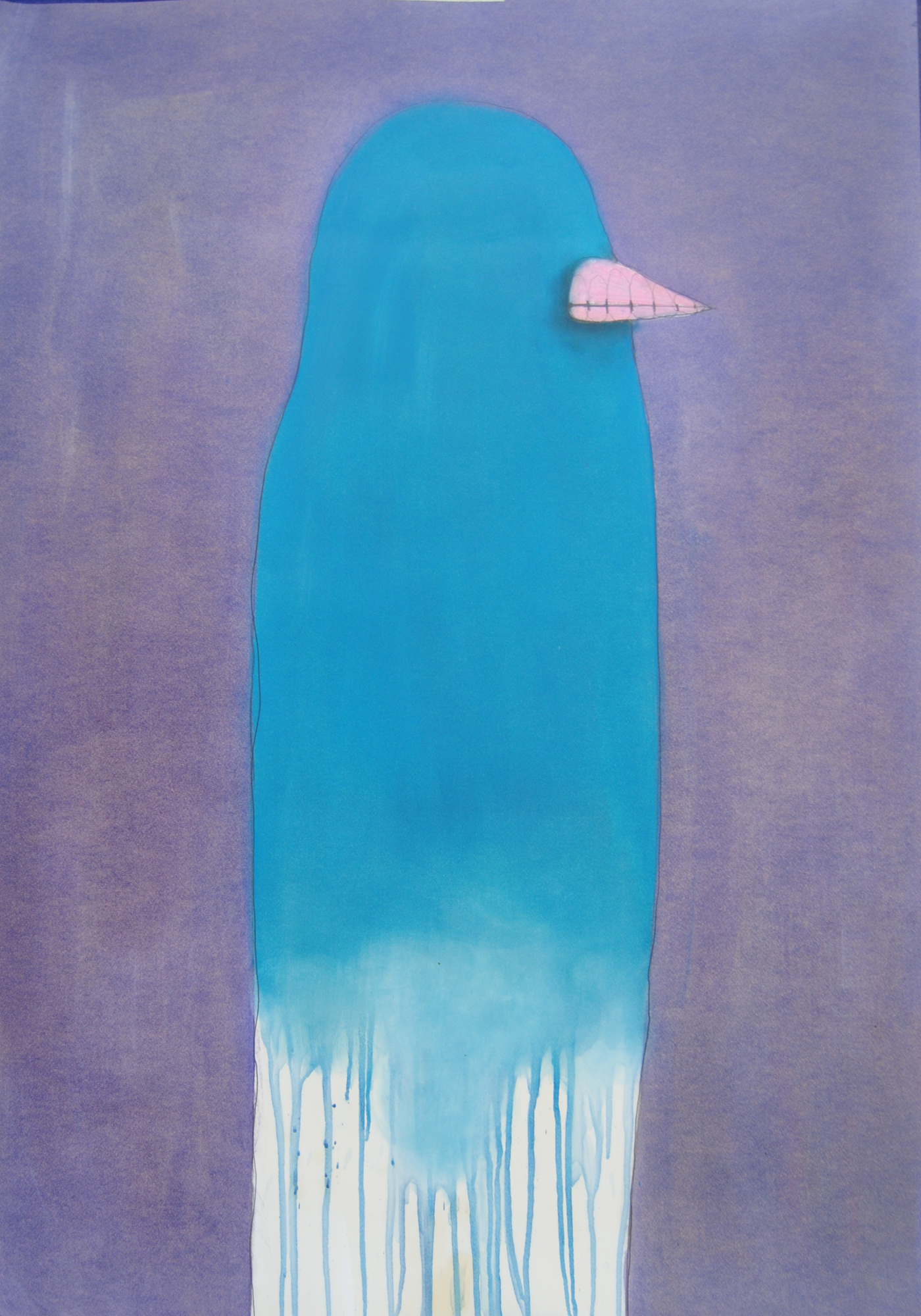 Ottavio Mangiarini, Diario ornitologico n.304 2021, tecnica mista su carta