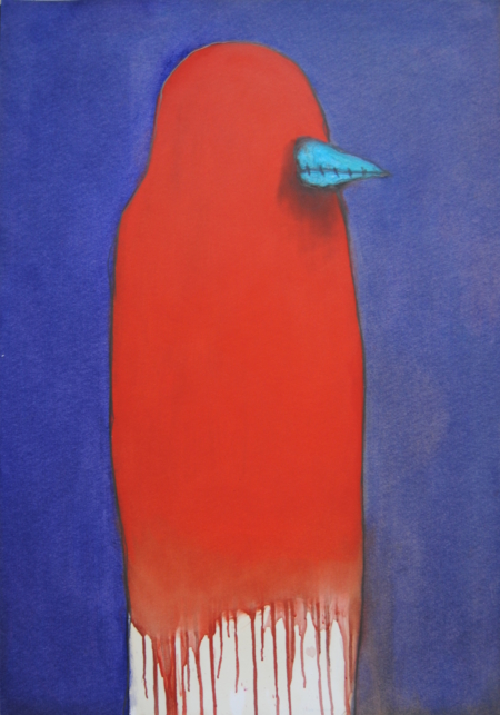 Ottavio Mangiarini, Diario ornitologico n.st 2, tecnica mista su carta