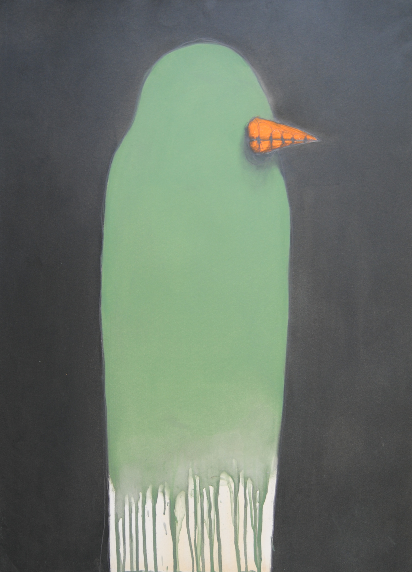 Ottavio Mangiarini, Diario ornitologico n.st 4, tecnica mista su carta