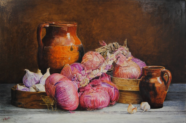 Opera figurativa contemporanea di Paolo Thrull, pittura classica reinterpretata in chiave moderna
