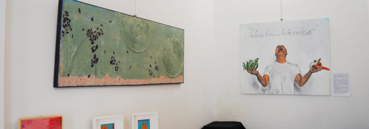 Riccardo Lizio e Claudio Citi in mostra alla Melograno Art Gallery di Livorno (1) Opere di grandi dimensioni nella Galleria Melograno