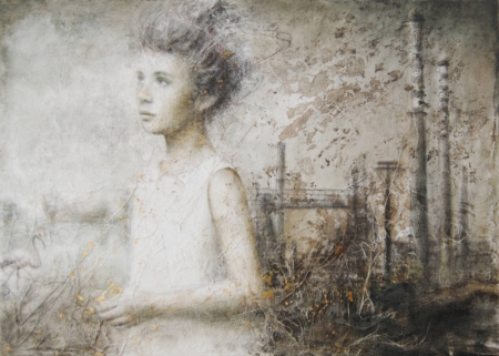 Rosy Mantovani – Fiori dell’anima 2, tecnica mista su tela, 2021