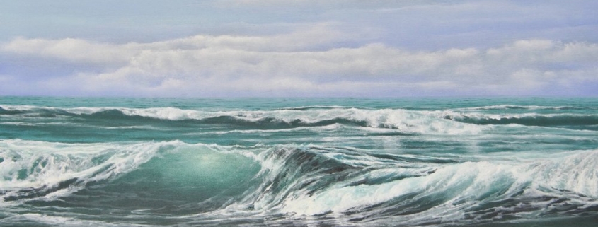 Stefano Urzi il mare (3) Opera artistica con soggetto mare nella Galleria Melograno