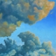 Nuvole in movimento nel cielo, dipinto di Alessandro Danzini