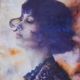 Quadro di Davide Robert Ross, dipinto a olio e tecnica mista su tela con figura femminile contemporanea