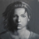 Quadro di Davide Robert Ross, dipinto a olio e tecnica mista su tela con figura femminile contemporanea