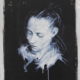 Quadro di Davide Robert Ross, dipinto a olio e tecnica mista su tela con figura femminile contemporanea