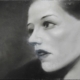 Quadro di Davide Robert Ross, dipinto a olio e tecnica mista su tela con figura femminile contemporanea