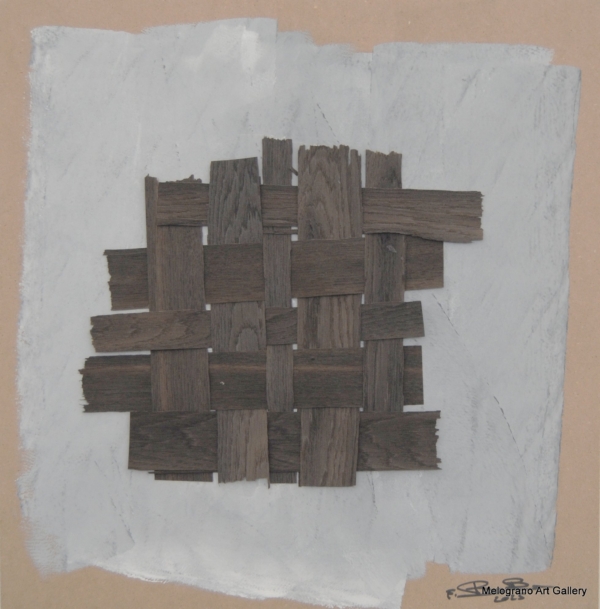 Un quadro di Futurboba essenziale della serie Nel cuore del Legno Futurboba Fantasia 1