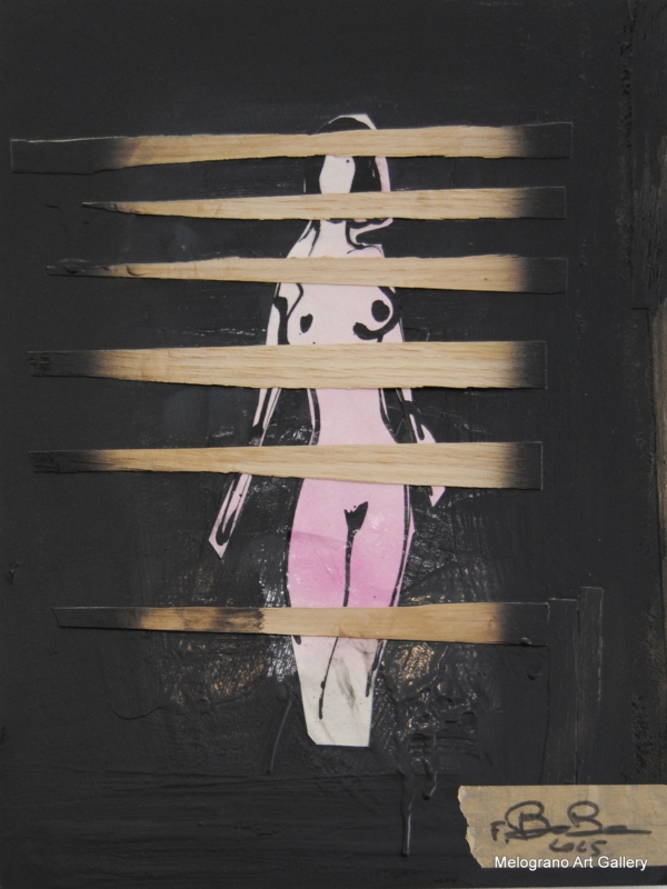 Opera di futurboba Serie "Nel cuore del legno". Ti ho amato