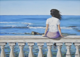 Opera di Giovanni Graziani, pittura realistica con figure e oggetti quotidiani, introspezione e momenti sospesi, Livorno.