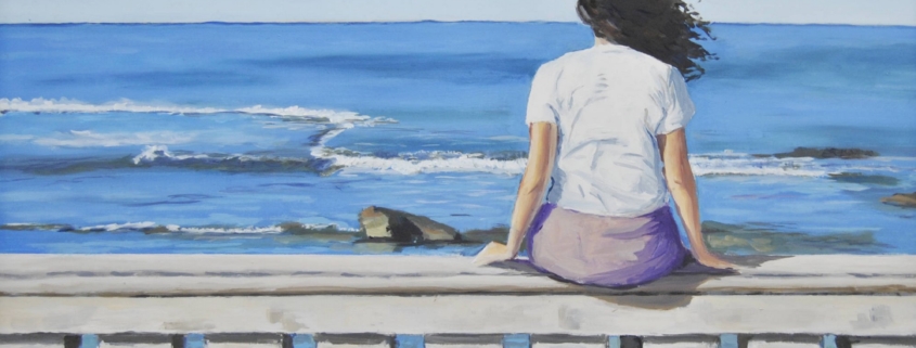 Opera di Giovanni Graziani, pittura realistica con figure e oggetti quotidiani, introspezione e momenti sospesi, Livorno.