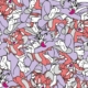 Tom e Jerry, serie Supereroi di Luigi Massa, colori rivisitati, pattern serrato su cartoncino