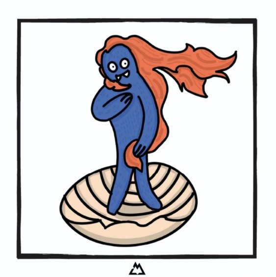 Opere di Luigi Massa: grafica digitale su cartoncino, serie Supereroi, Mostriciattoli e Jazz Session. Colori vivaci, ironia e improvvisazione jazz, arte contemporanea.