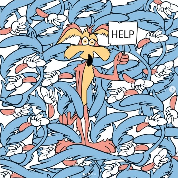 Willy e Beep, serie Supereroi di Luigi Massa, colori rivisitati, pattern serrato su cartoncino