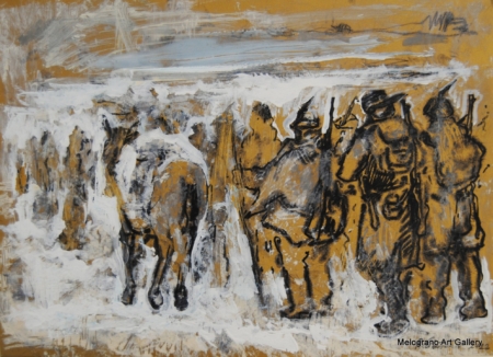 pittura del silenzio e della memoria, Raimondo Colantonio, ritirata di Russia