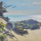 Quadro di RIccardo Chirici Pittore livornese, che dipinge marine e scorci livornesi, dune campagne