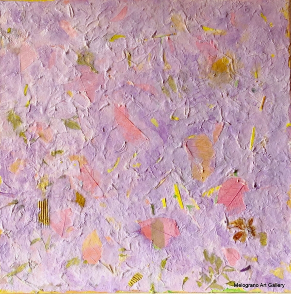 Quadro di Riccardo Lizio Astratto che celebra la gioia del colore, il colore rosa