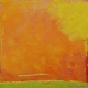 Quadro di Riccardo Lizio Astratto che celebra la gioia del colore, il colore arancio
