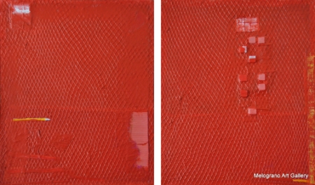 Quadro di Riccardo Lizio Astratto che celebra la gioia del colore, il colore rosso