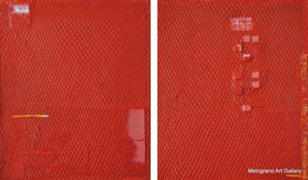 Quadro di Riccardo Lizio Astratto che celebra la gioia del colore, il colore rosso