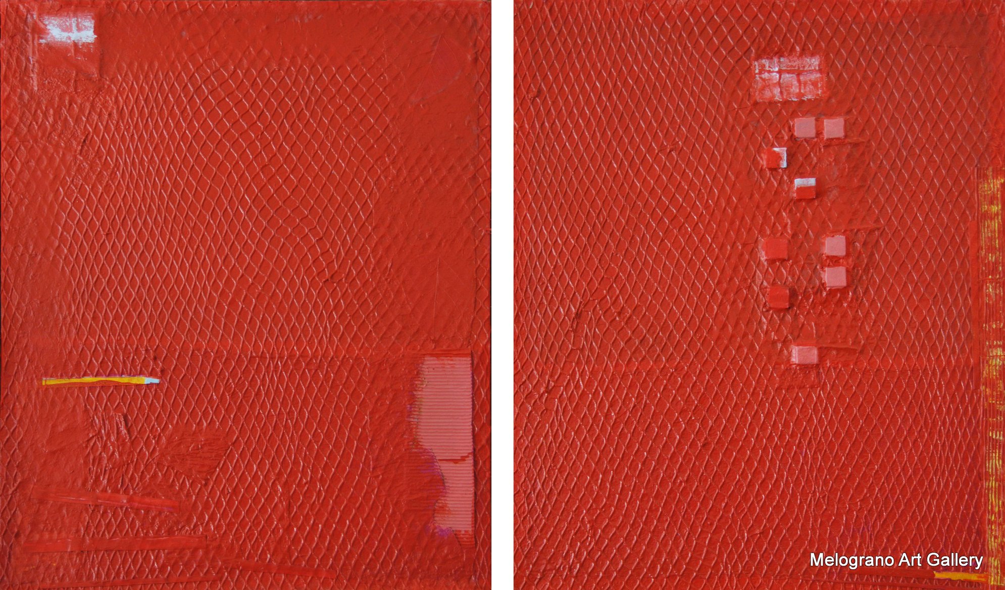 Quadro di Riccardo Lizio Astratto che celebra la gioia del colore, il colore rosso