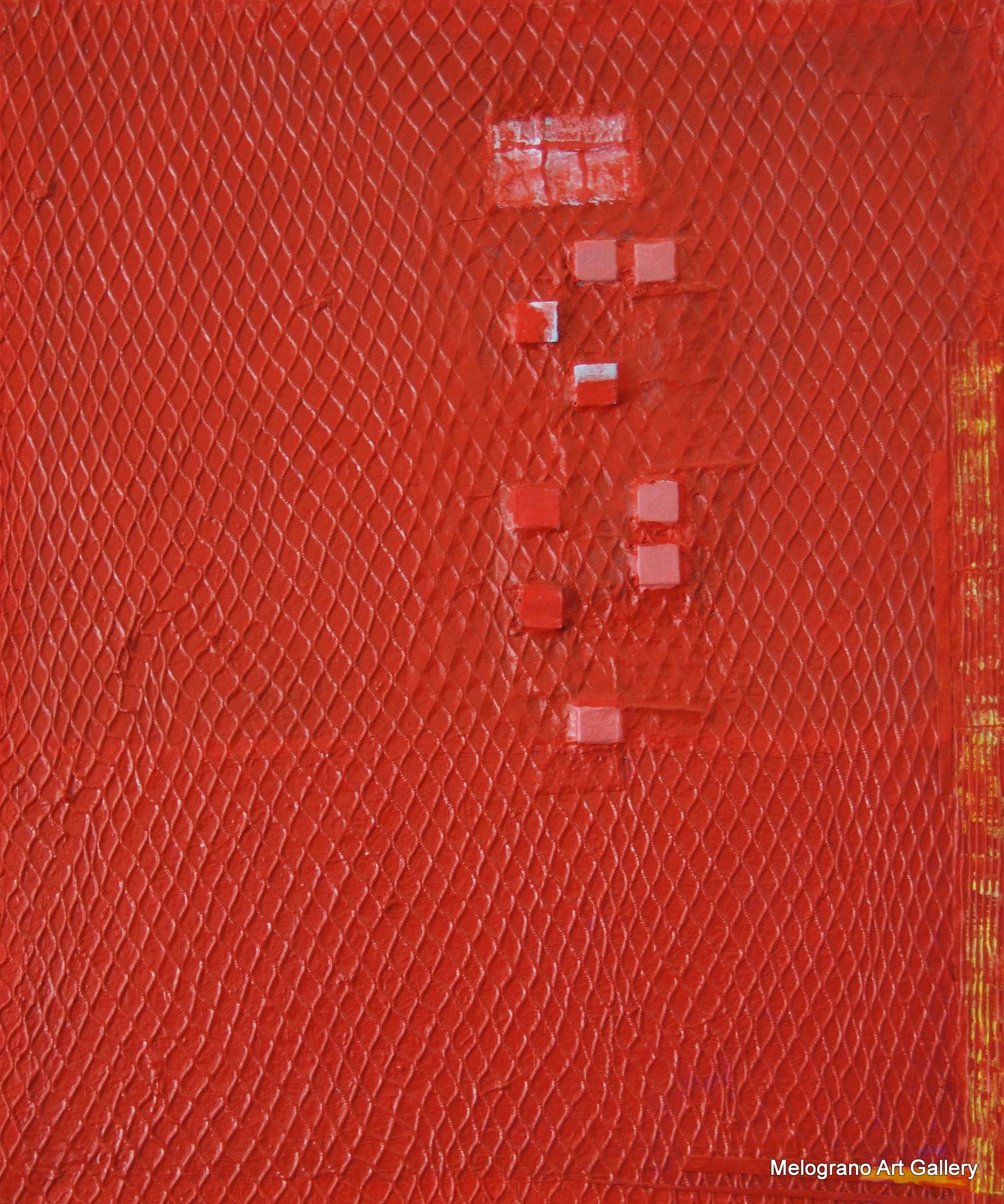 Quadro di Riccardo Lizio Astratto che celebra la gioia del colore, il colore rosso