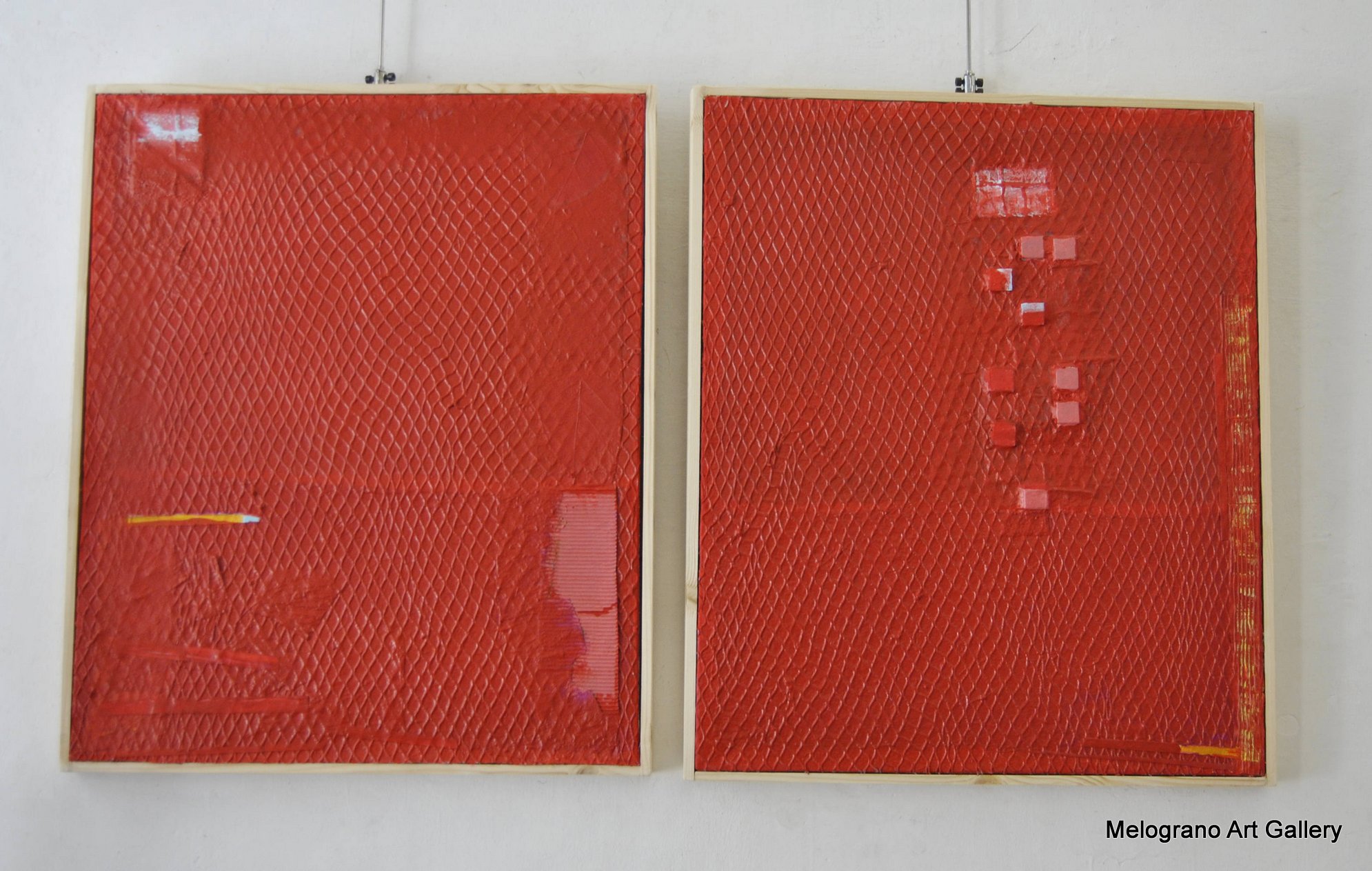 Quadro di Riccardo Lizio Astratto che celebra la gioia del colore, il colore rosso