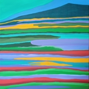 Sabrina Faustini Landscape 2, Castelluccio di Norcia Paesaggio astratto materico di Sabrina Faustini, artista e pittrice