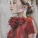 Ritratto acquerellato di donna, realizzato da Taichi Ichikawa con tono narrativo e contemporaneo.