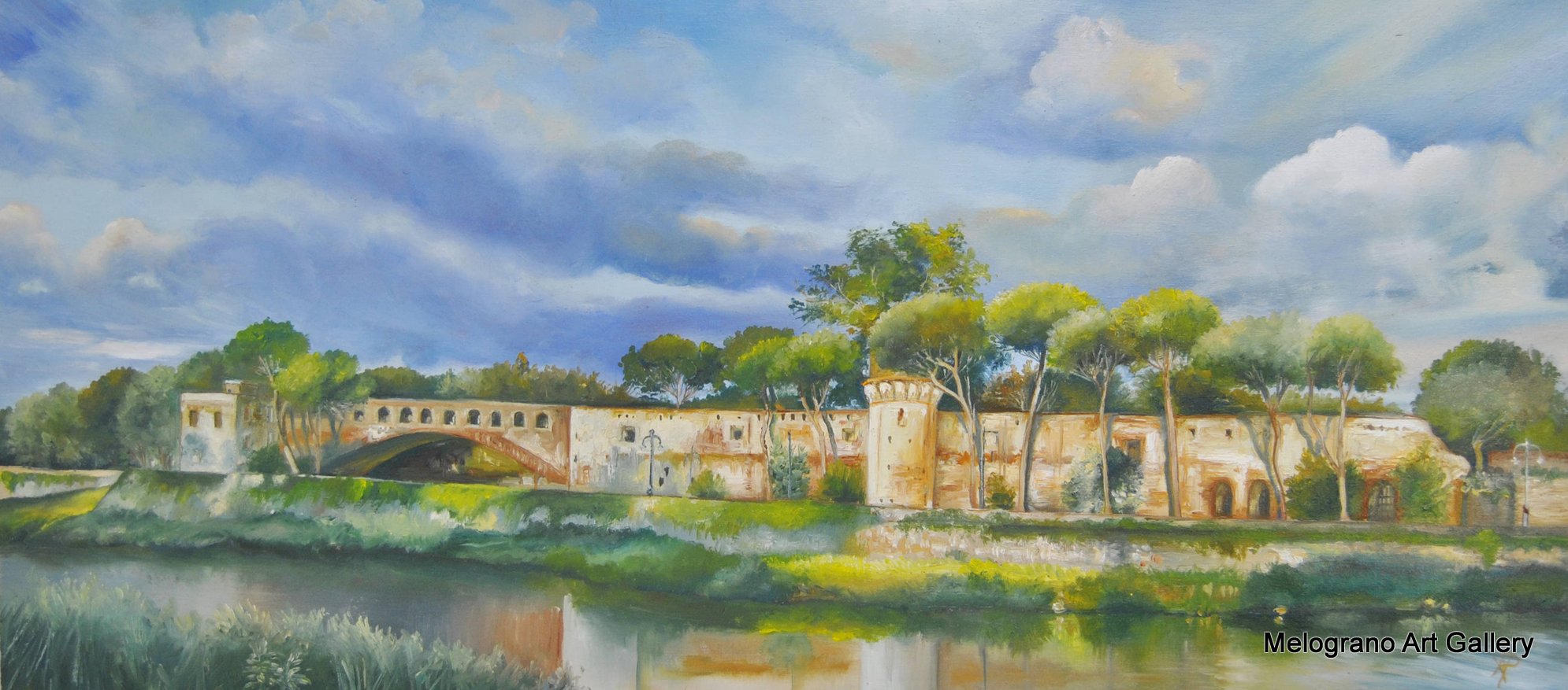 Alessandra Parravicini - I Bastioni del giardino Scotto all'alba