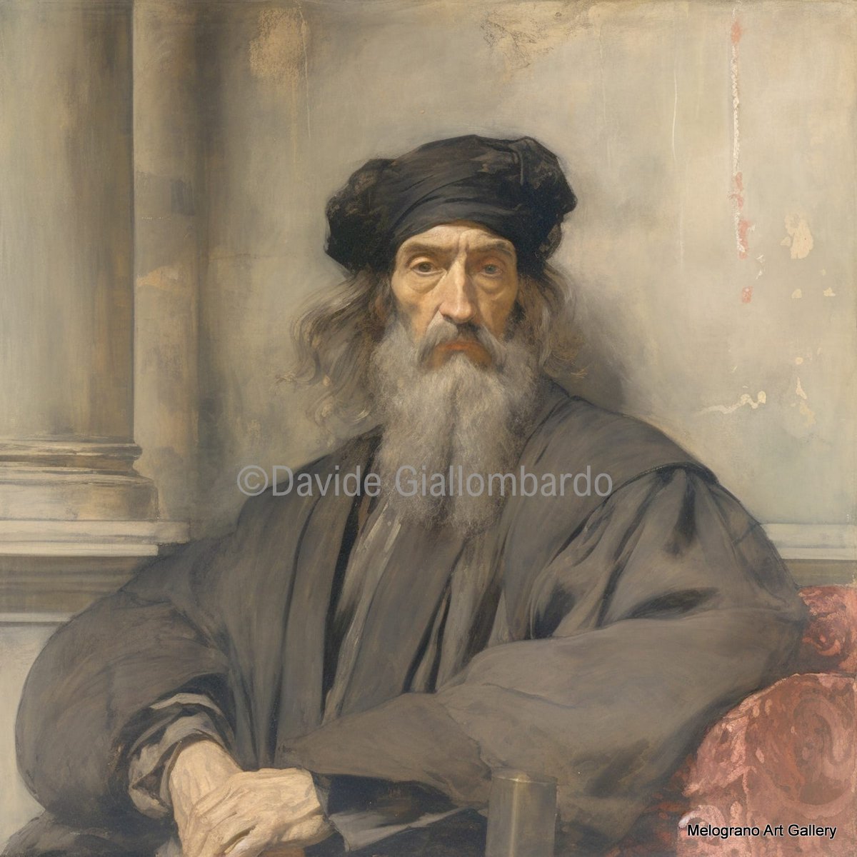 Opera dalla serie Ancient Memories di Davide Giallombardo, scena medievale evocativa