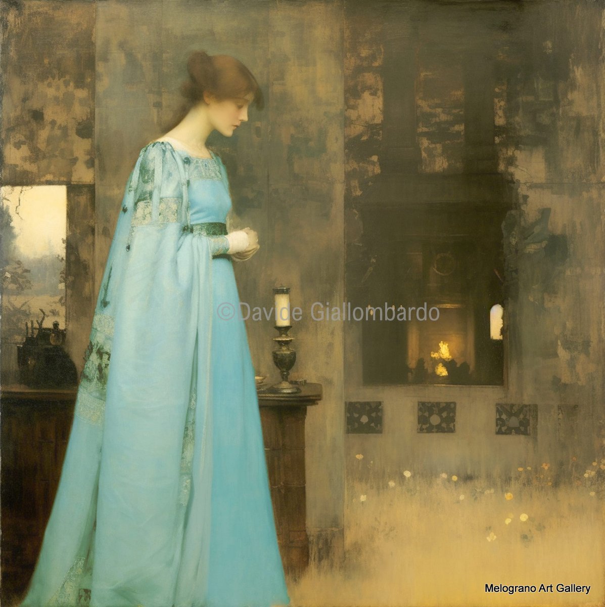 Opera dalla serie Ancient Memories di Davide Giallombardo, scena medievale evocativa