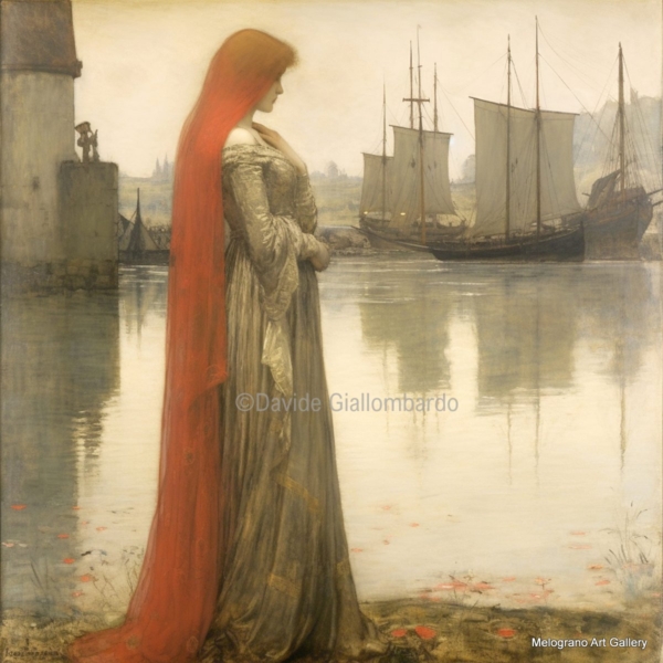 Opera dalla serie Ancient Memories di Davide Giallombardo, scena medievale evocativa