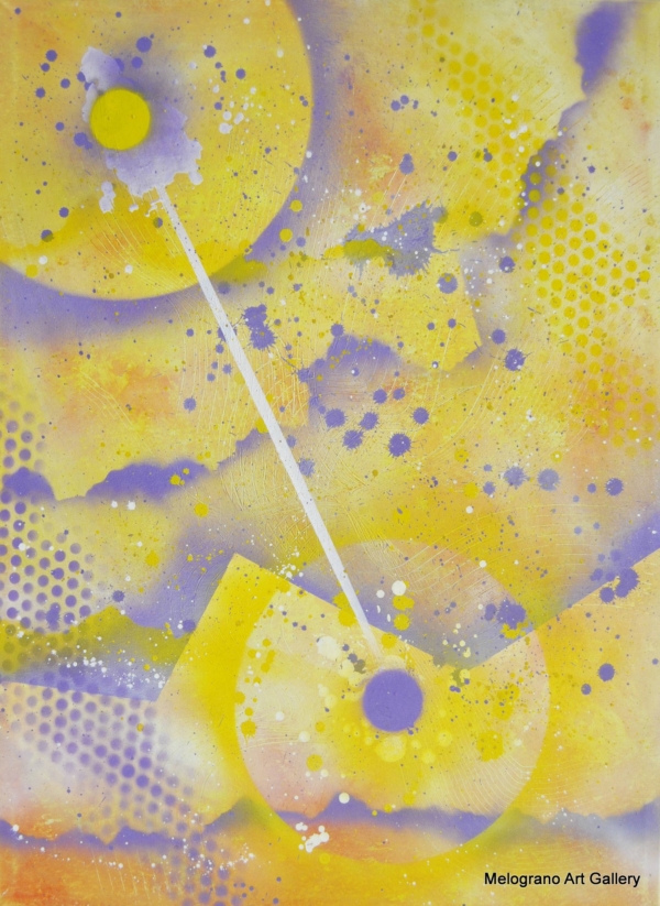 FraJo, Jonathan Galluzzi Quadro astratto silenzioso e vibrante, in cui tutto tace eppure la voce del Tutto risuona.