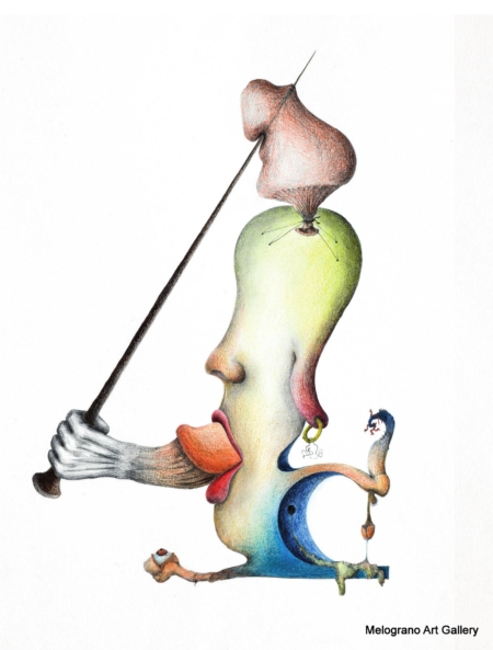 Serie “I numeri” di Giovanni Gambasin: pittura surrealista con cifre astratte trasformate in elementi sensuali ed erotici, tra sogno, realtà e fantasia.