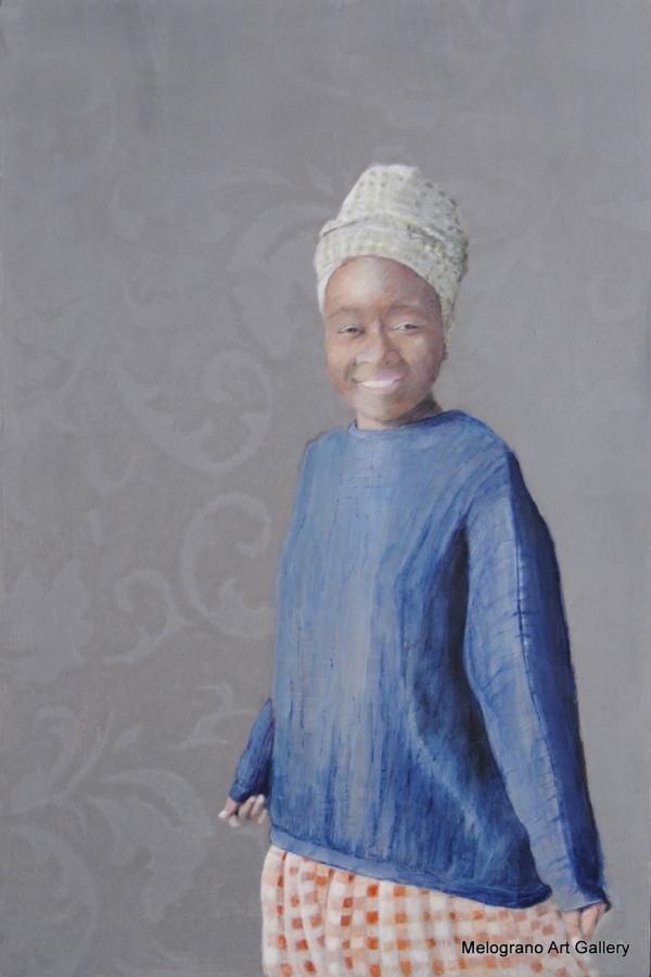 Mara Di Campli, pittura figurativa, arte contemporanea, artista livornese, ritratto, figurativo narrativo, emozione, poesia visiva, Melograno Art Gallery