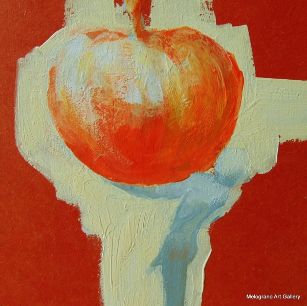 Piccola tavoletta colorata di Marco Cavalieri, figure e motivi onirici che esprimono fantasia, dinamismo e viaggio nell’irrazionale.